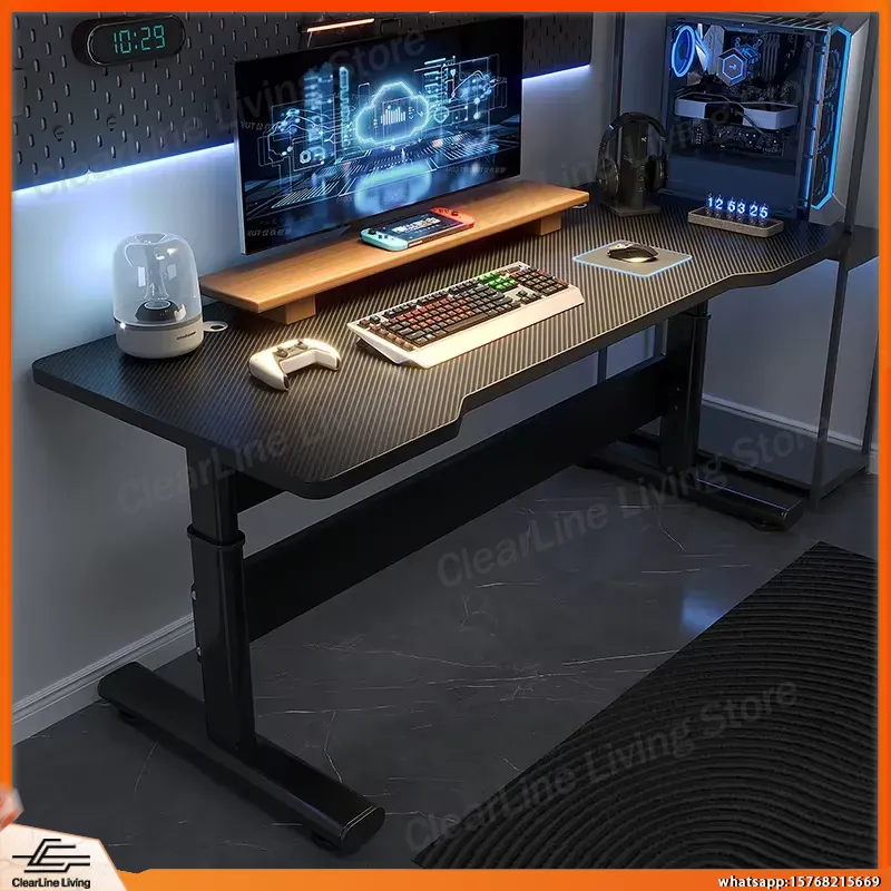 Desk Setup Ergonomics - 높이 조절 가능한 전동식 게이밍 책상