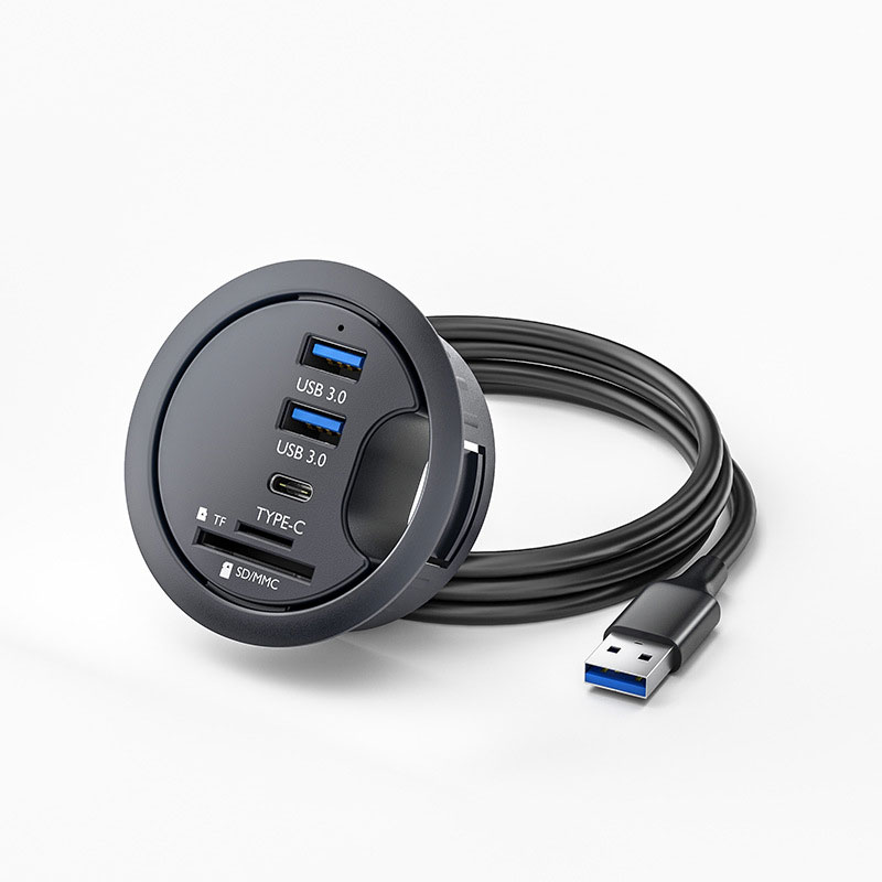 Desk Setup Hub - 멀티 USB 3.0 어댑터가 있는 데스크