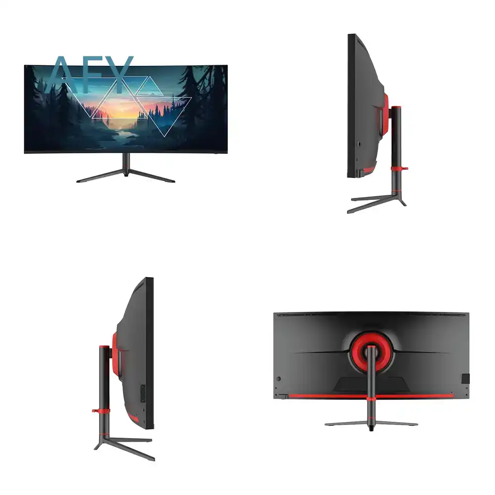 Desk Setup Dual Monitor - 플래시워스 34인치 4K 커브드 게이밍 모니터