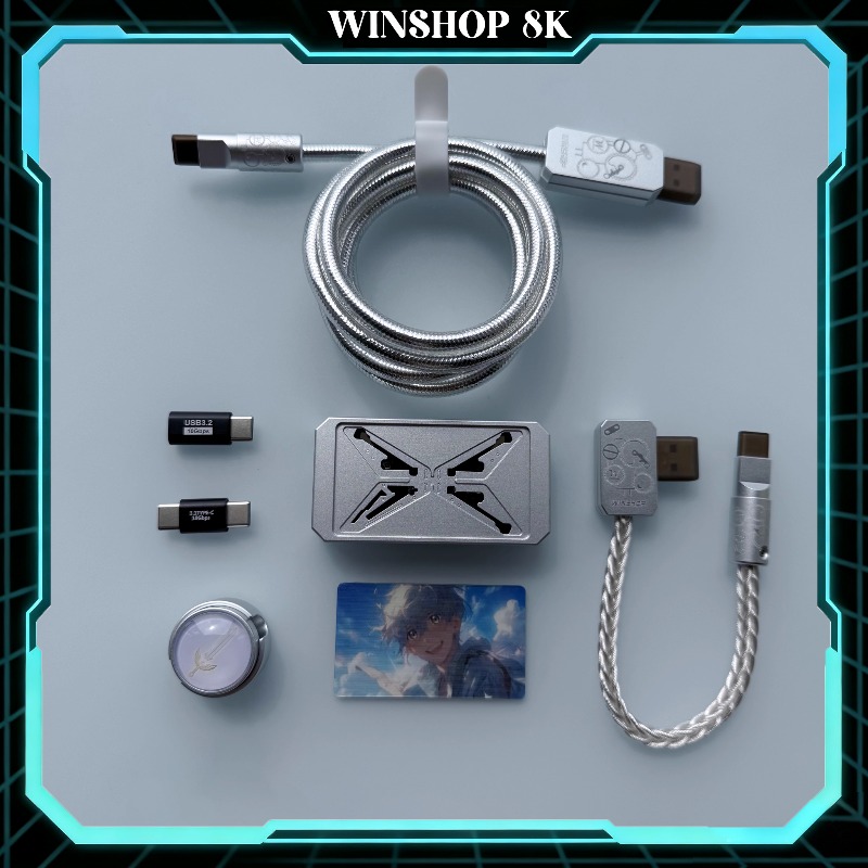 Desk Setup Hub - WINSHOP Esports HUB 듀얼 인/아웃 USB