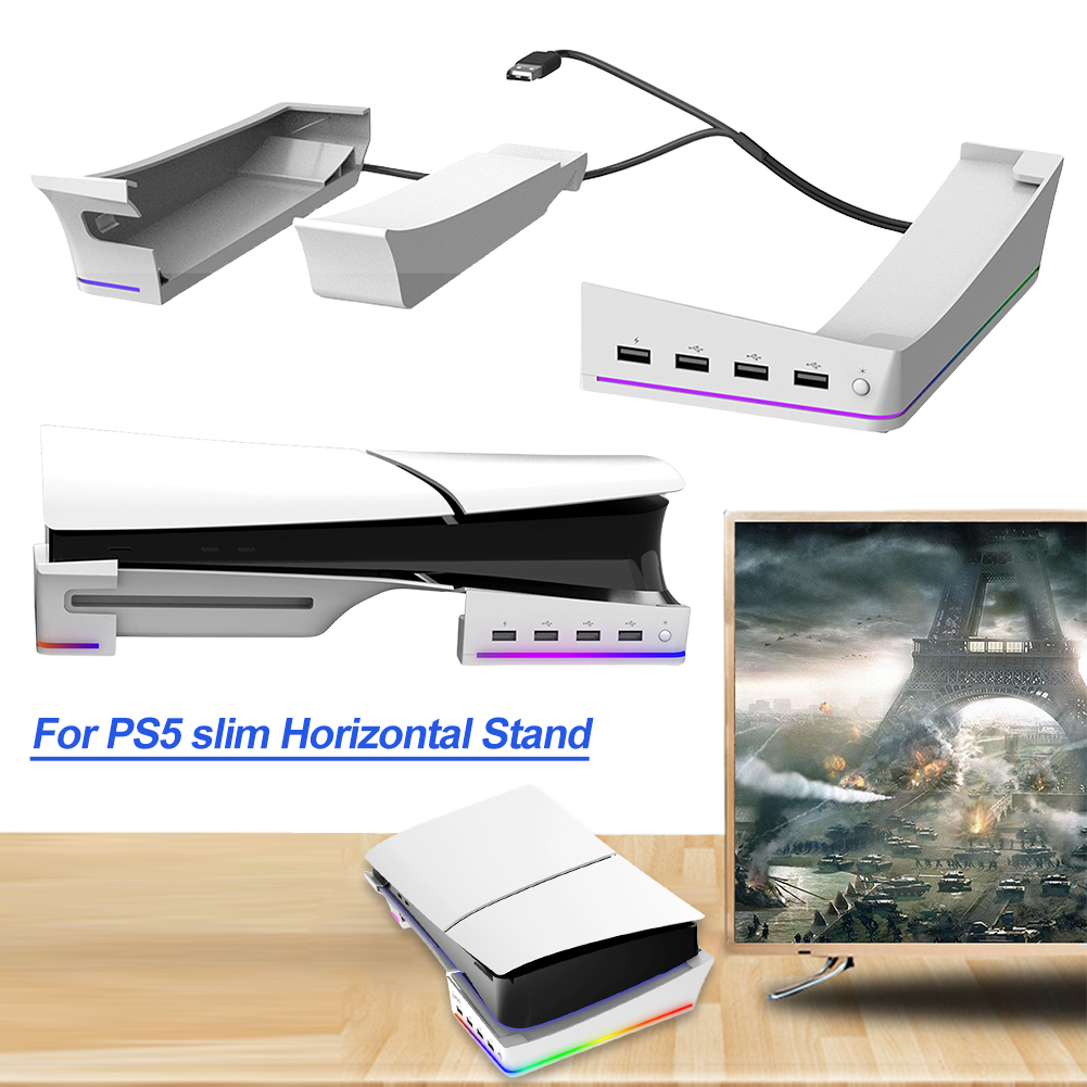 Desk Setup Hub - 수평 게임 콘솔 베이스 스탠드 홀더