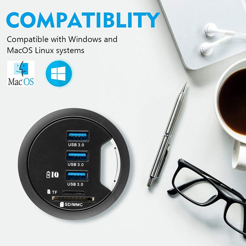 USB 3.0 허브 어댑터 충전 마운트 데스크 3/4  - Desk Setup Hub 리뷰 및 가격