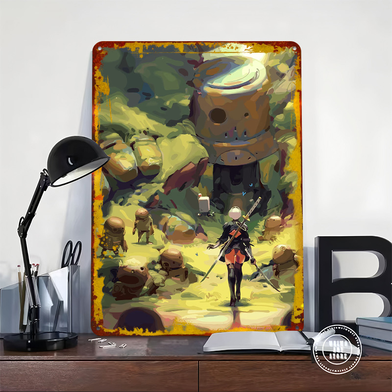Nier Automata: 2B in Forest 금속 - Desk Setup Art 리뷰 및 가격