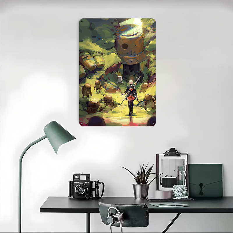 Nier Automata: 2B in Forest 금속 - Desk Setup Art 리뷰 및 가격