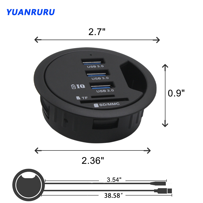 USB 3.0 USB 2.0 허브, 데스크탑 그로밋 C - Desk Setup Hub 리뷰 및 가격
