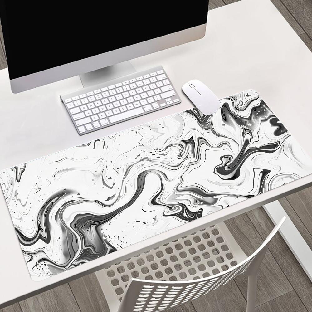 추상적인 유체 무늬 논슬립 고무 데스크 매트 컴퓨터 키 - Desk Setup For Work 리뷰 및 가격