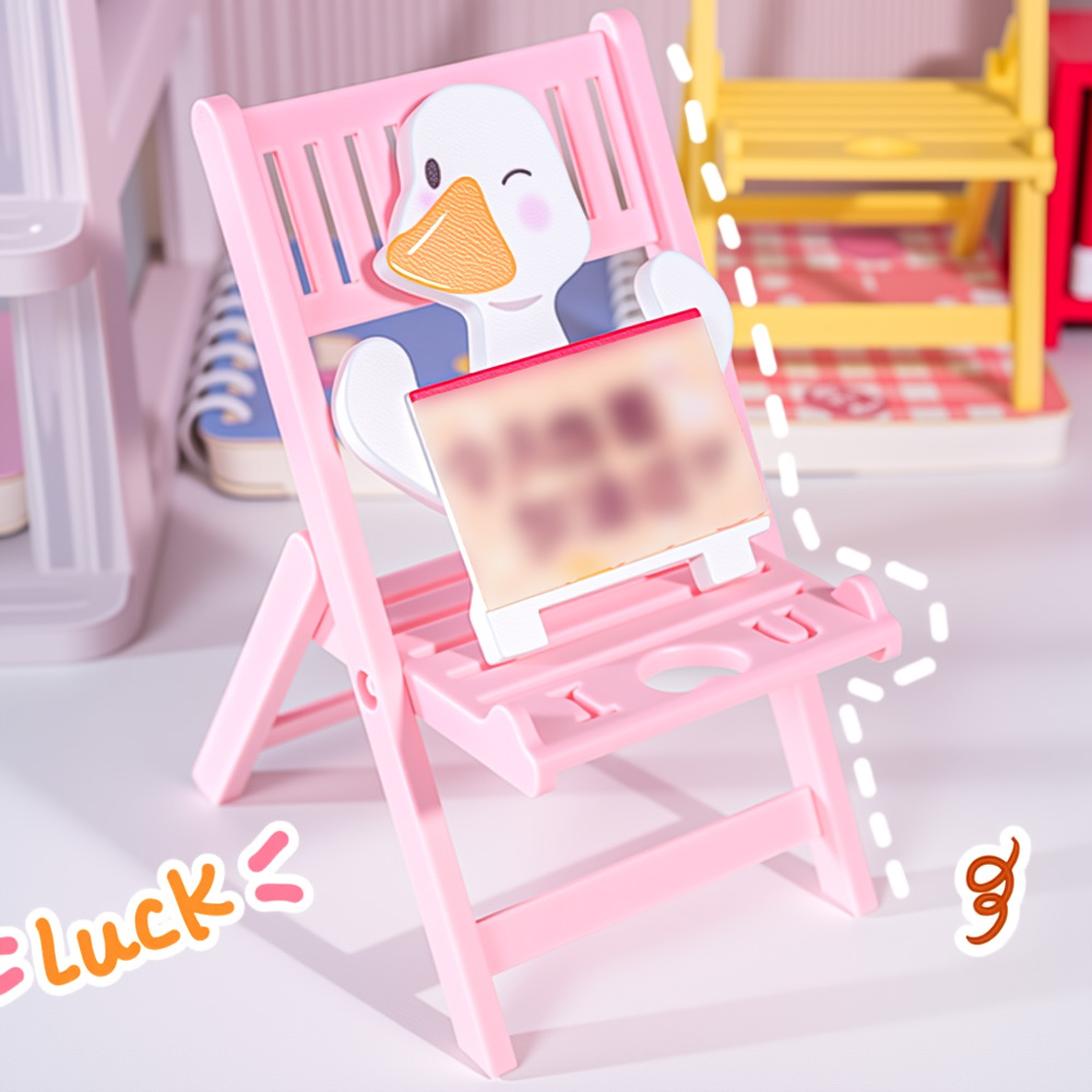미니 접이식 의자형 휴대폰 거치대, 스마트폰 킥스탠드, - Desk Setup Dorm 리뷰 및 가격
