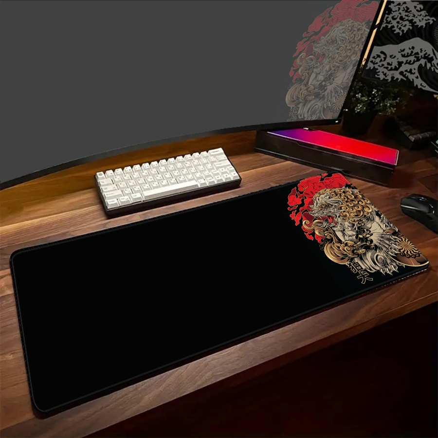 블랙 데스크 마우스 패드 ONI 대형 게이머 매트 빅  - Desk Setup Art 리뷰 및 가격