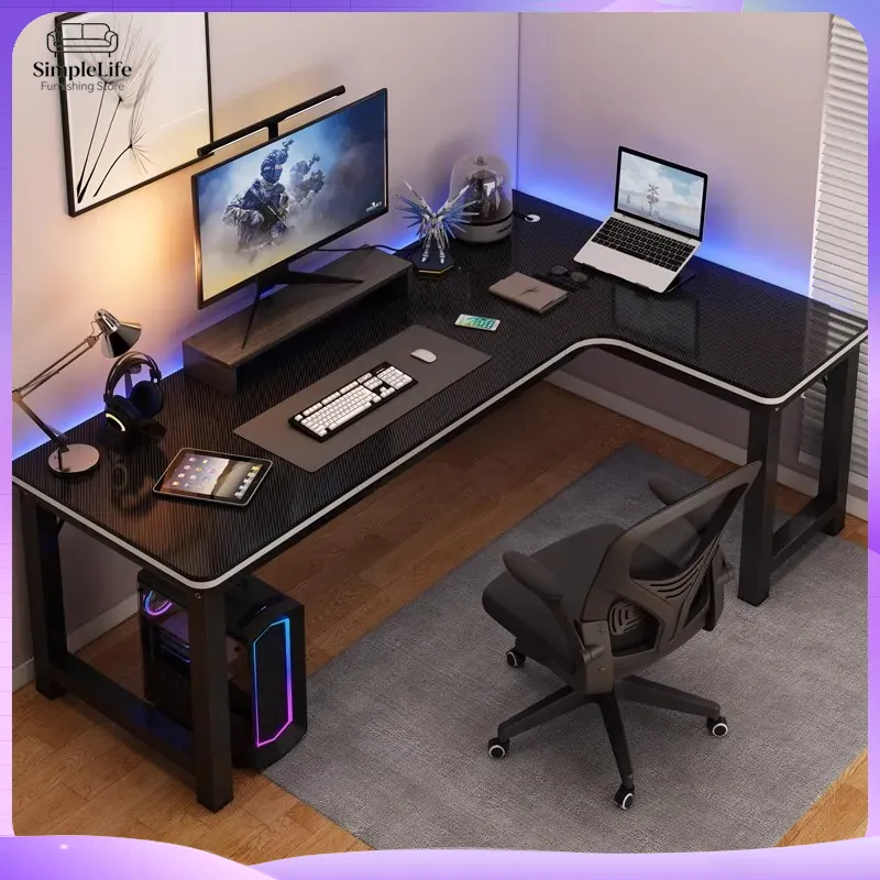코너 게이밍 책상 컴퓨터 책상 PC 노트북용 인체공학적 - Desk Setup Dual Monitor 리뷰 및 가격