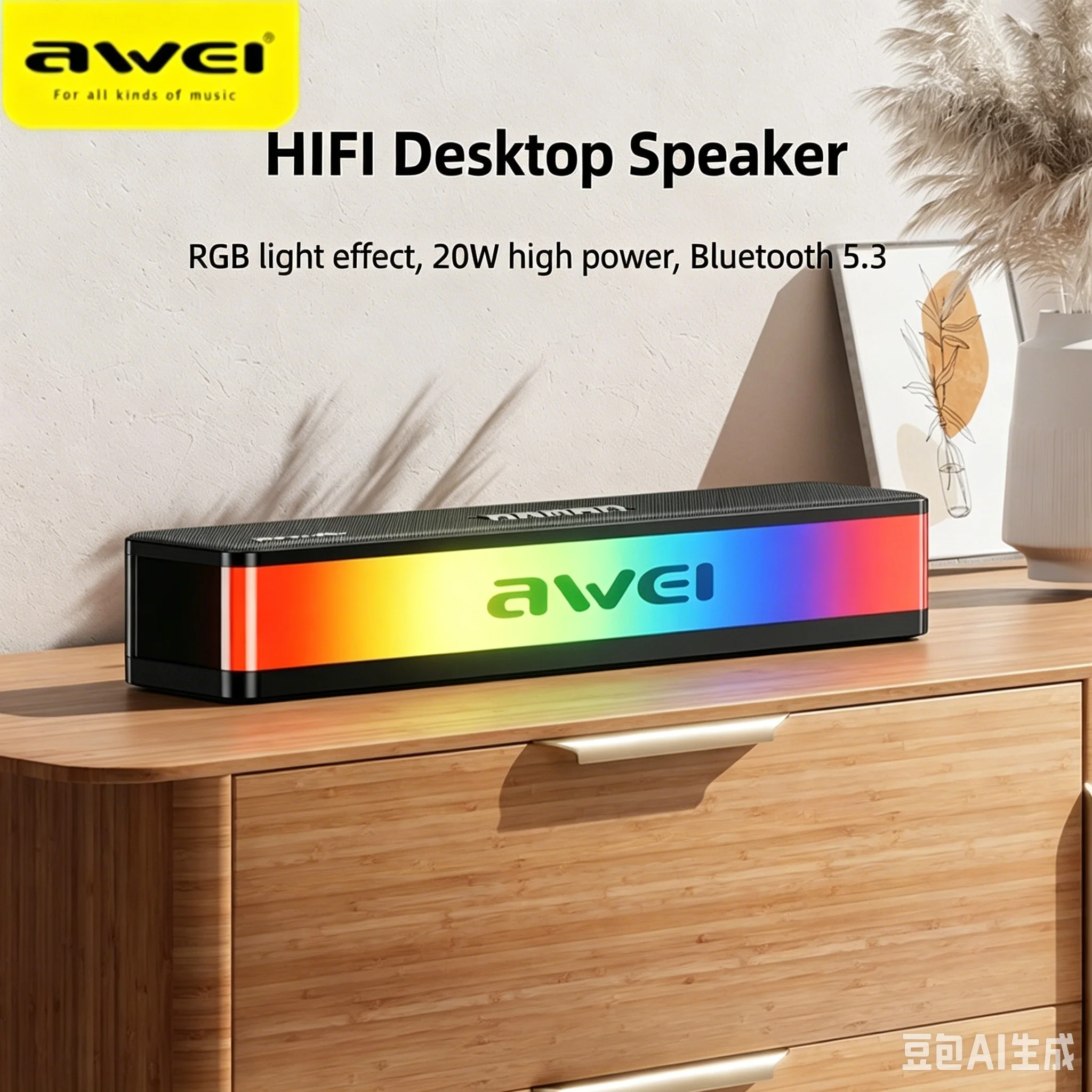 무선 블루투스 데스크탑 사운드바 20W RGB 무드등  - Ambient Light Bar Usb 리뷰 및 가격