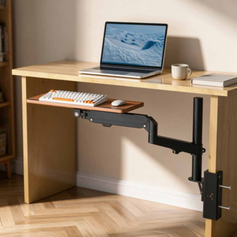 책상 아래 공간 절약 키보드 트레이 사무실 타이핑 플랫 - Desk Setup With Keyboard Tray 리뷰 및 가격