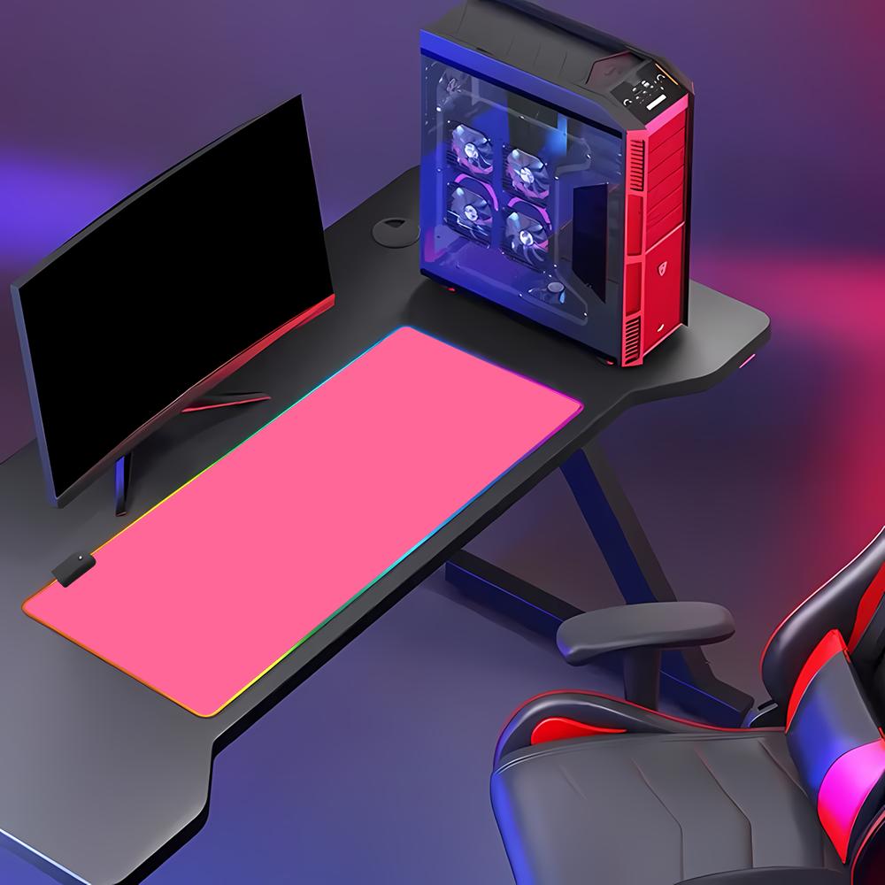 RGB HD 솔리드 컬러 게임용 마우스 패드 게이머 키 - Desk Setup With Keyboard Tray 리뷰 및 가격