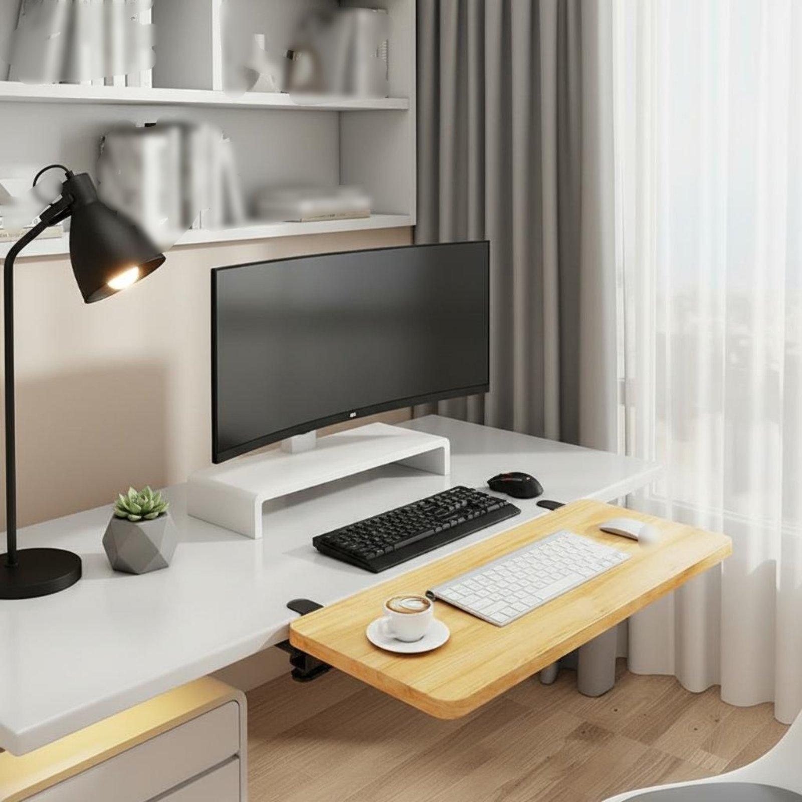 접이식 책상 선반 책상 확장 테이블 키보드 트레이 인체 - Desk Setup With Keyboard Tray 리뷰 및 가격