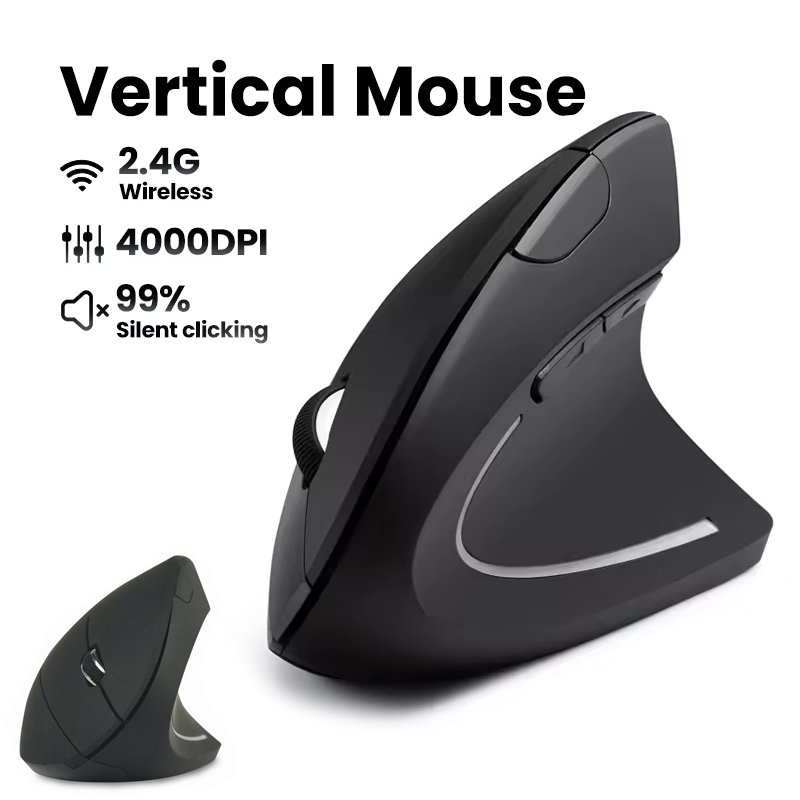 인체공학적 무선 마우스 1600 DPI RGB 백라이트 - Desk Setup For Work 리뷰 및 가격