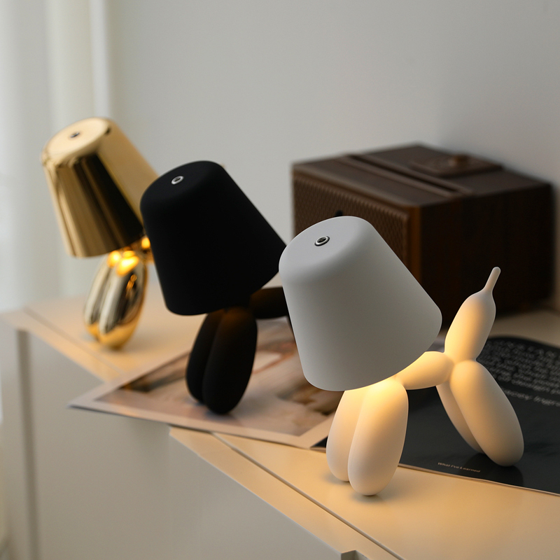 강아지 테이블 램프 로봇 풍선 개 책상 램프 USB 충 - Ambient Light Bar Usb 리뷰 및 가격