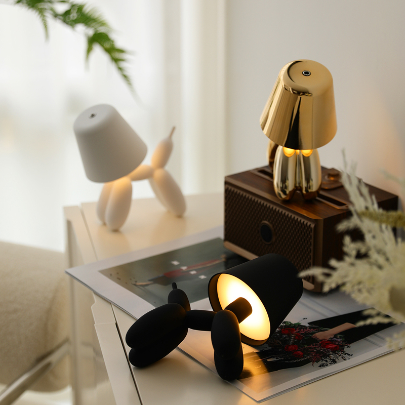 강아지 테이블 램프 로봇 풍선 개 책상 램프 USB 충 - Ambient Light Bar Usb 리뷰 및 가격
