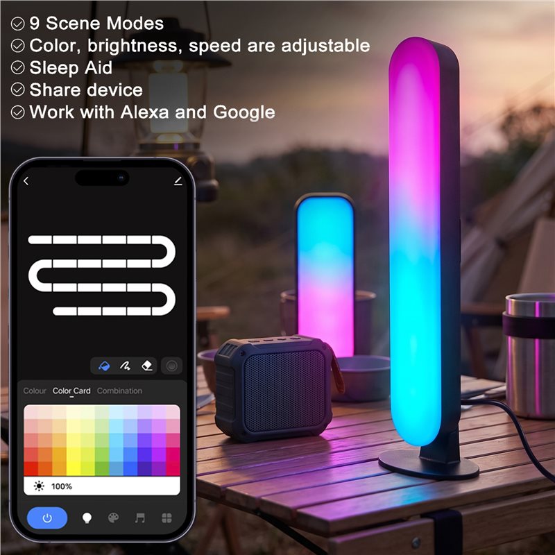 AB46-RGB 픽업 라이트 주변 음악 리듬 LED 라 - Ambient Light Bar Usb 리뷰 및 가격