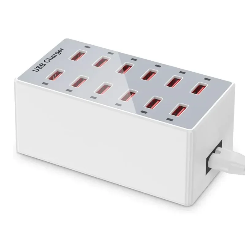 USB 충전 스테이션 여러 장치를 위한 60W 12포트 - Desk Setup Hub 리뷰 및 가격